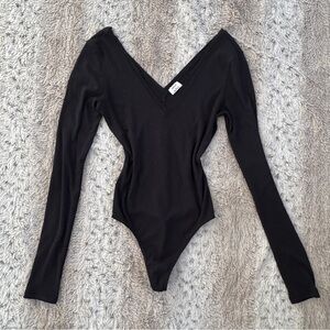 Wilfred Black V-Neck Bodysuit